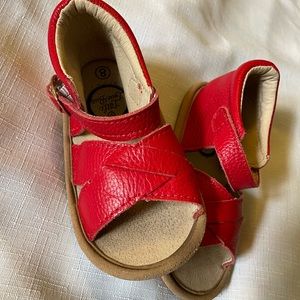Little Love Bug Company red shoes sandals